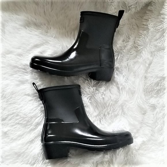 hunter biker rain boots